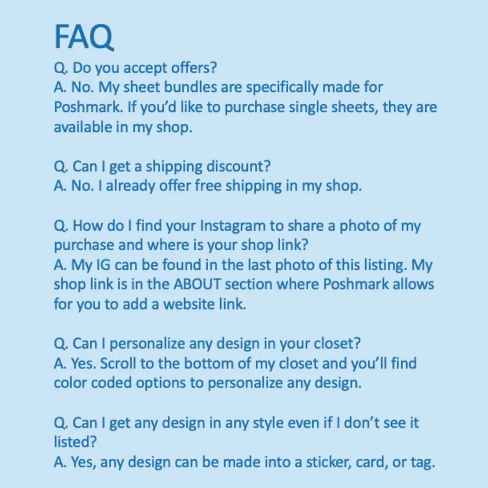 LB029 Custom Poshmark Stickers Custom Shipping Supplies Mailers [Price Firm] - Picture 8 of 9